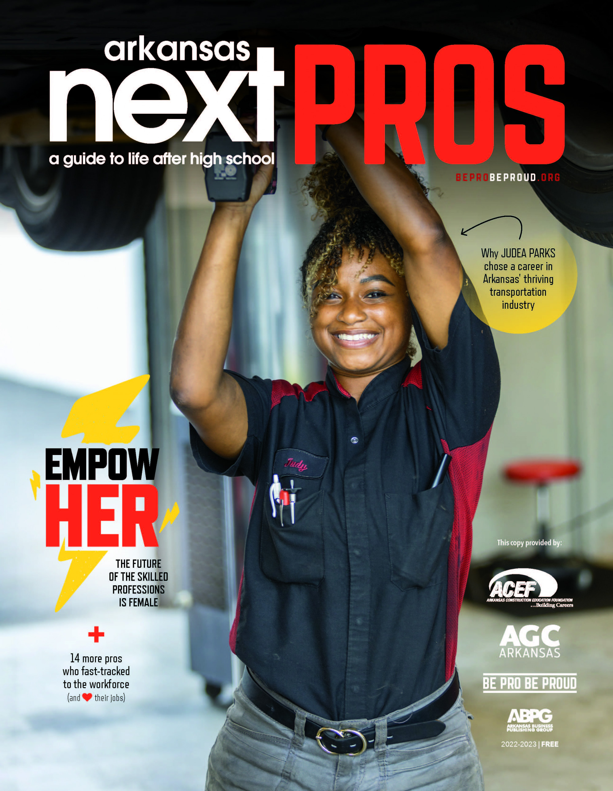 Arkansas NEXT PROS | a guide to life after high school | 2021-22 cover Tools of the Trade